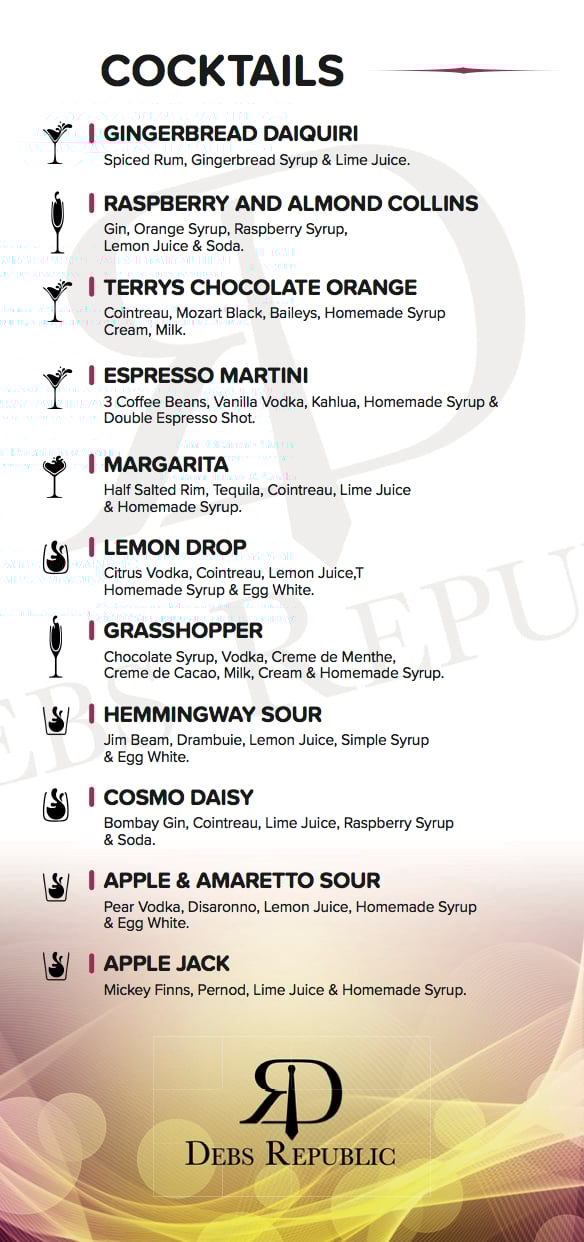 Cocktail Menu DR 2