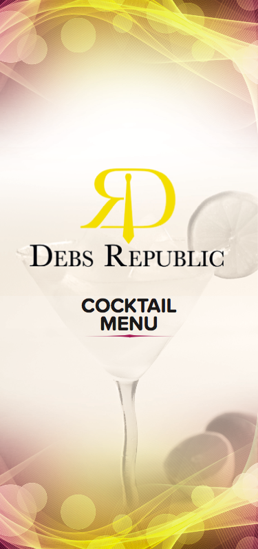 Cocktail Menu Debs Republic